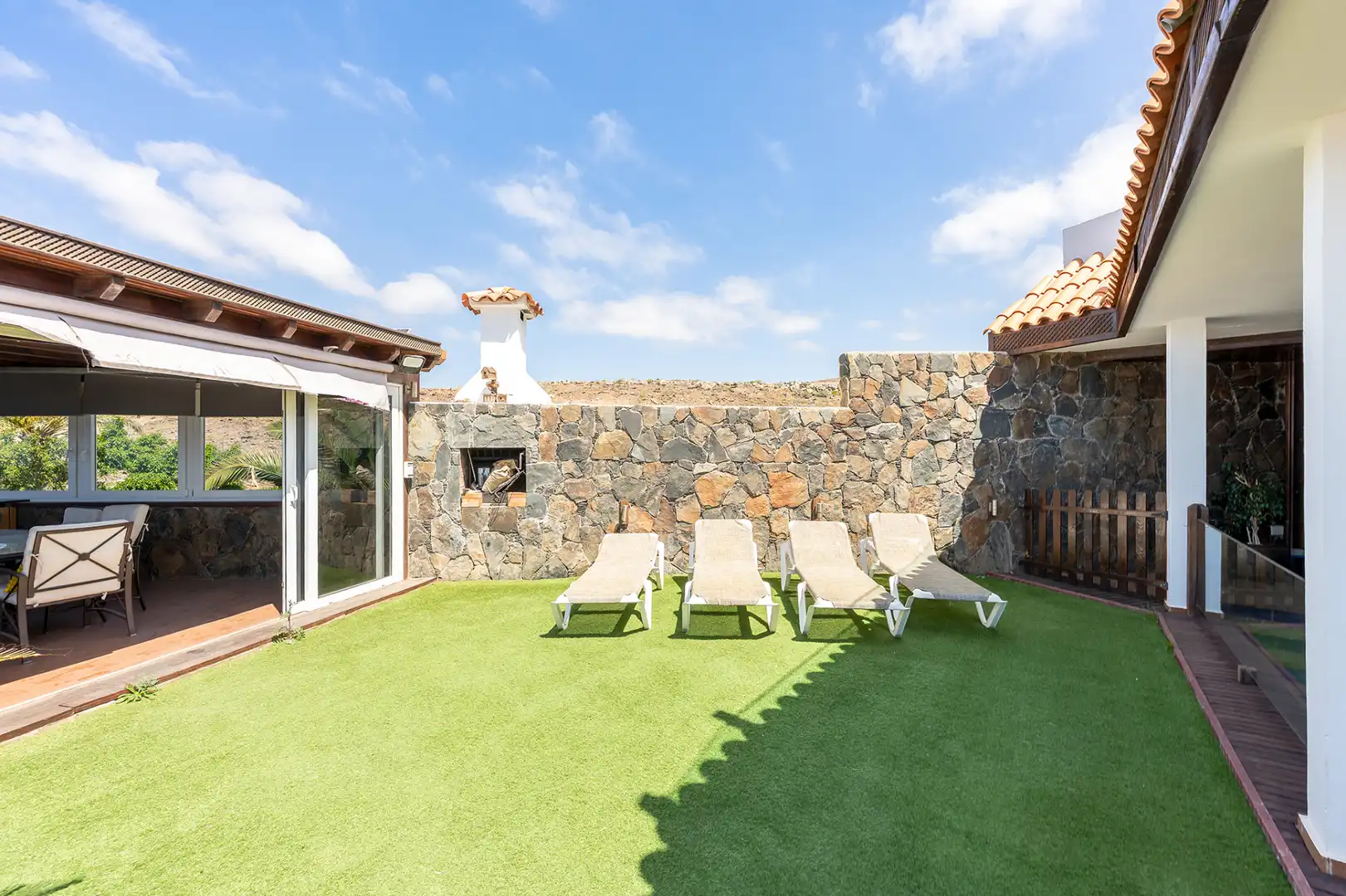 Terraza de Casa o chalet en venta en San Bartolomé de Tirajana con Aire acondicionado, Jardín privado y Terraza