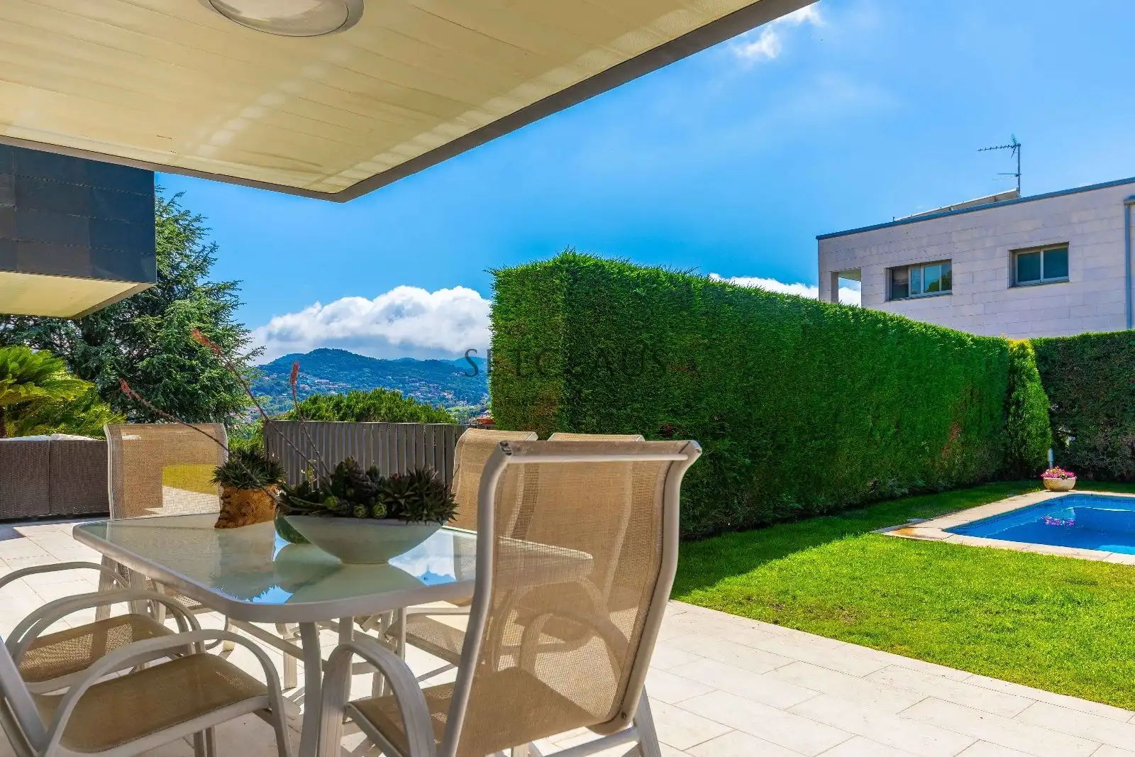 Terrassa de Casa o xalet en venda en Vallromanes amb Aire condicionat, Calefacció i Jardí privat