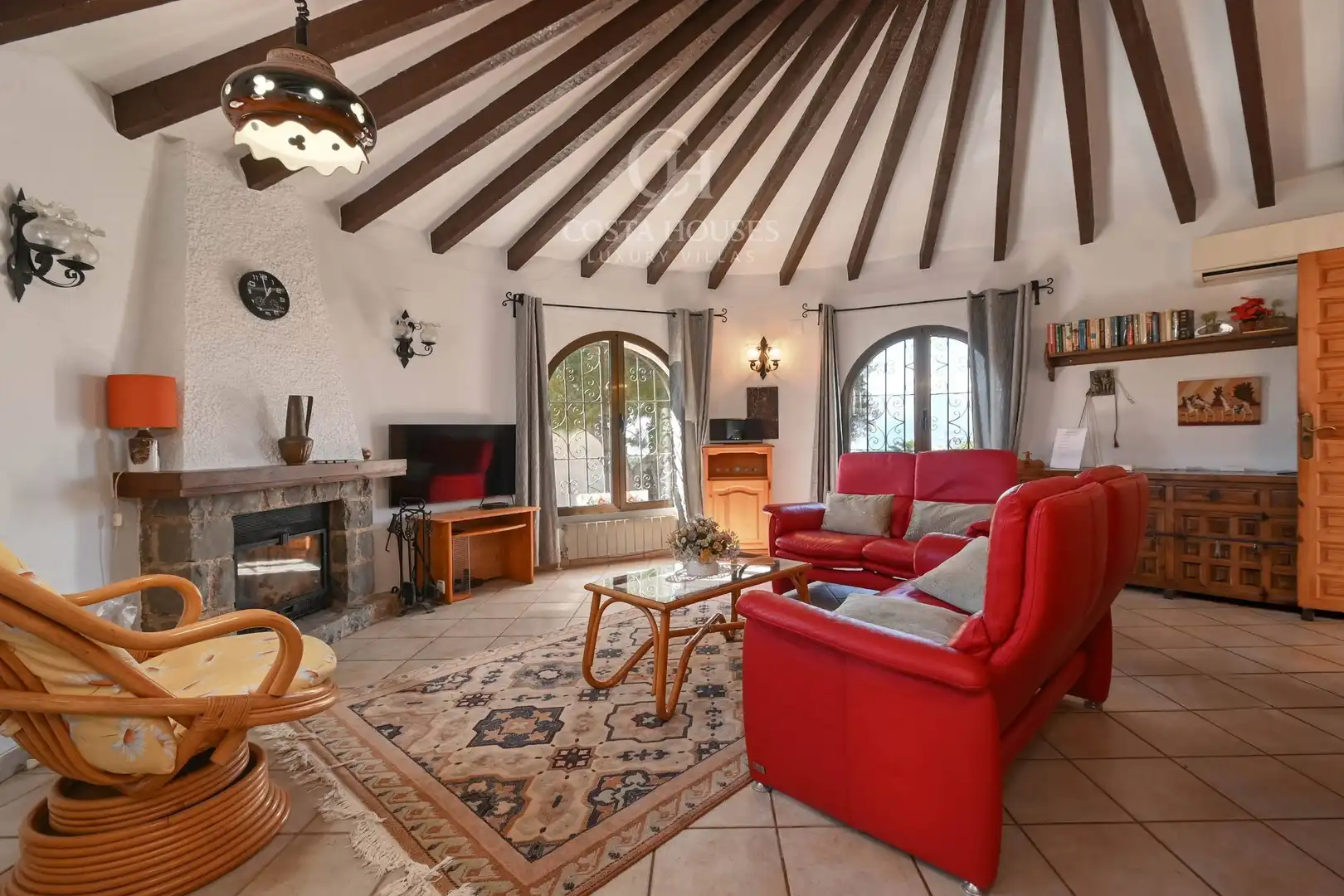 Sala d'estar de Casa o xalet en venda en Jávea / Xàbia amb Aire condicionat, Calefacció i Jardí privat