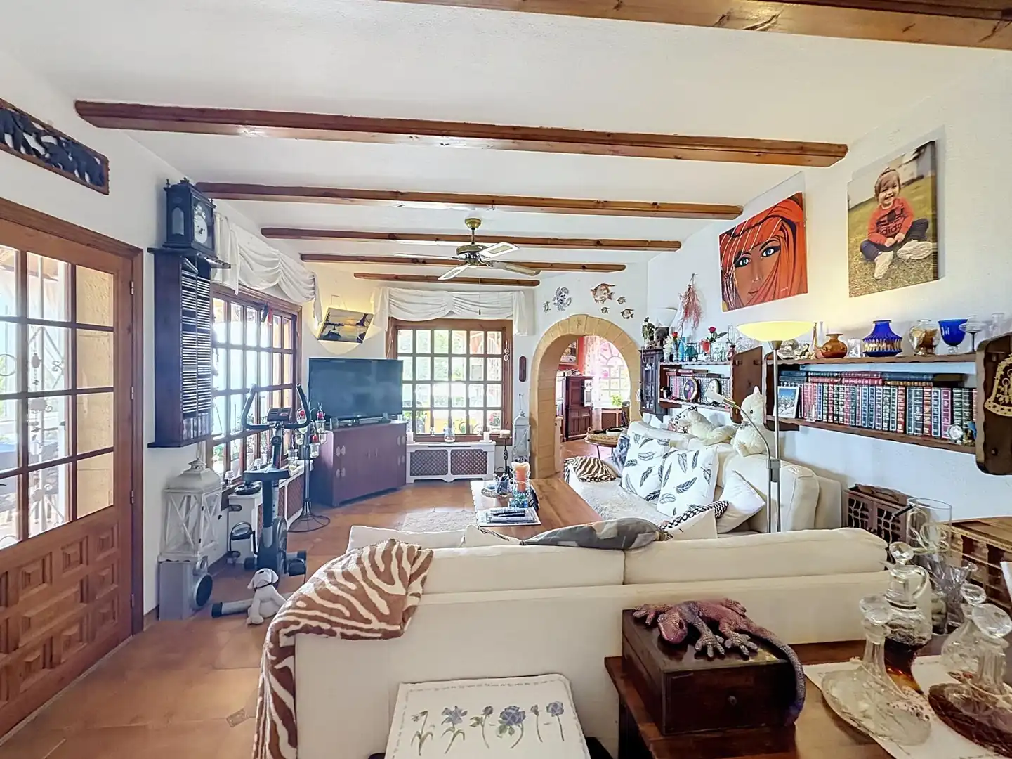 Sala de estar de Casa o chalet en venta en Benitachell / El Poble Nou de Benitatxell con Aire acondicionado, Calefacción y Jardín privado