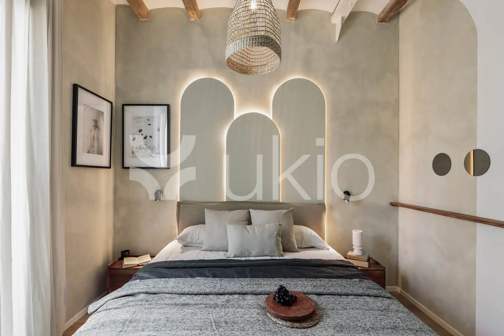 Habitación de Apartamento de alquiler en Barcelona con Aire acondicionado, Calefacción y Amueblado