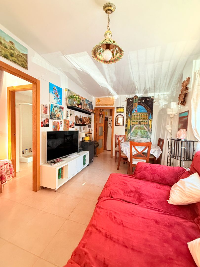 Sala d'estar de Apartament en venda en  Murcia Capital amb Aire condicionat, Moblat i Balcó
