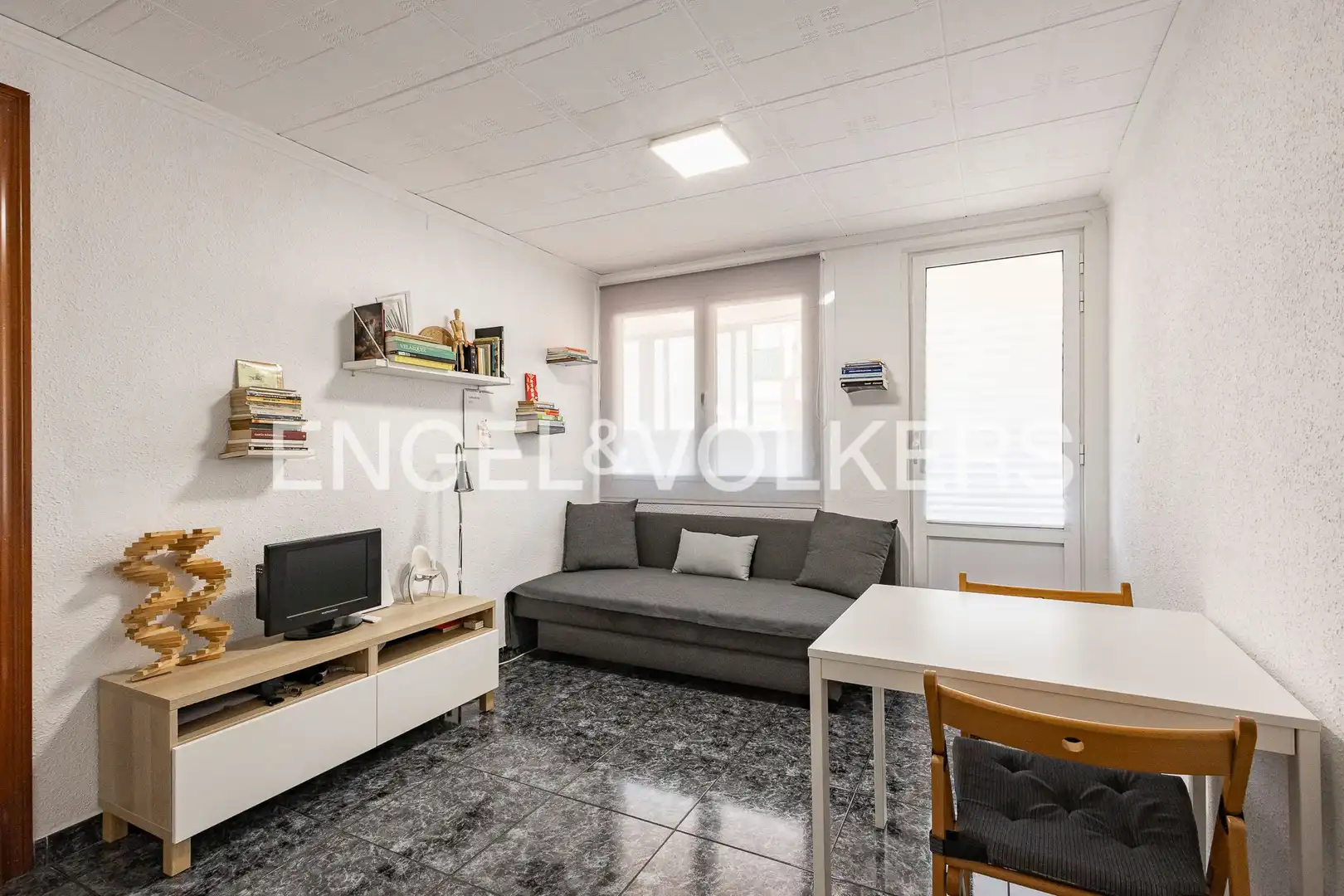Sala de estar de Piso en venta en Esplugues de Llobregat con Calefacción y Terraza