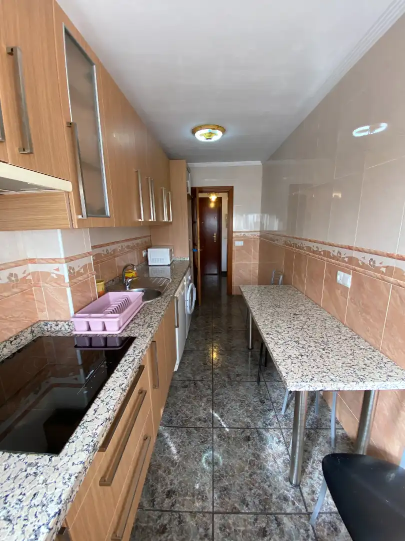 Küche von Wohnung zur untervermieten in Málaga mit Terrasse, Möbliert und Ofen
