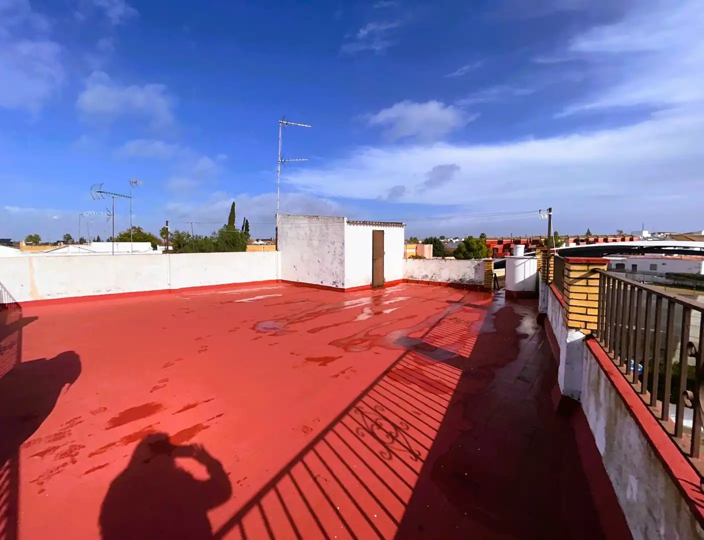 Exterior view of Detached homes for sale in Umbrete  with Air Conditioner, Terrace and Storage room