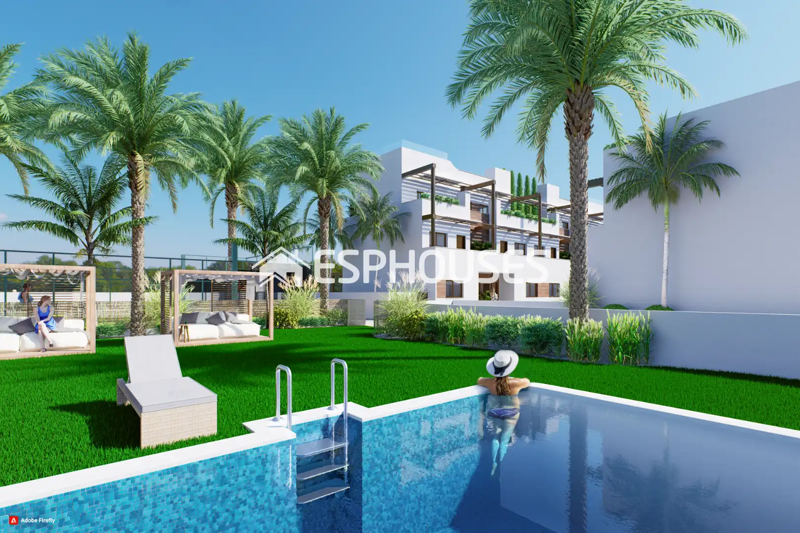 Swimming pool of Houses for sale in Pilar de la Horadada  with Terrace, Balcony and Community pool
