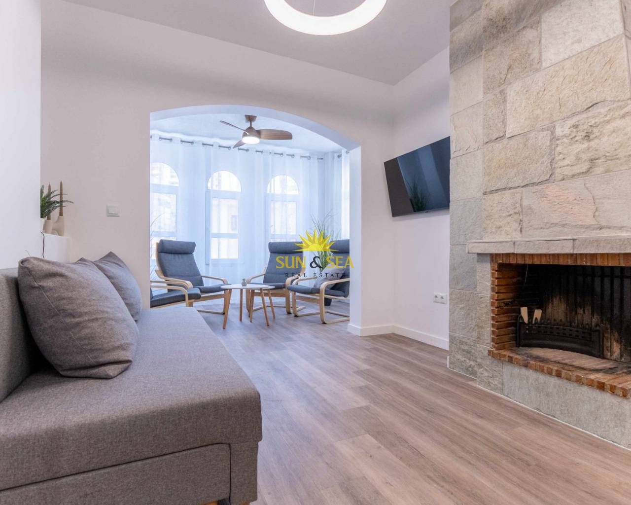 Living room of Flat to rent in Torrevieja  with Air Conditioner, Heating and Swimming Pool