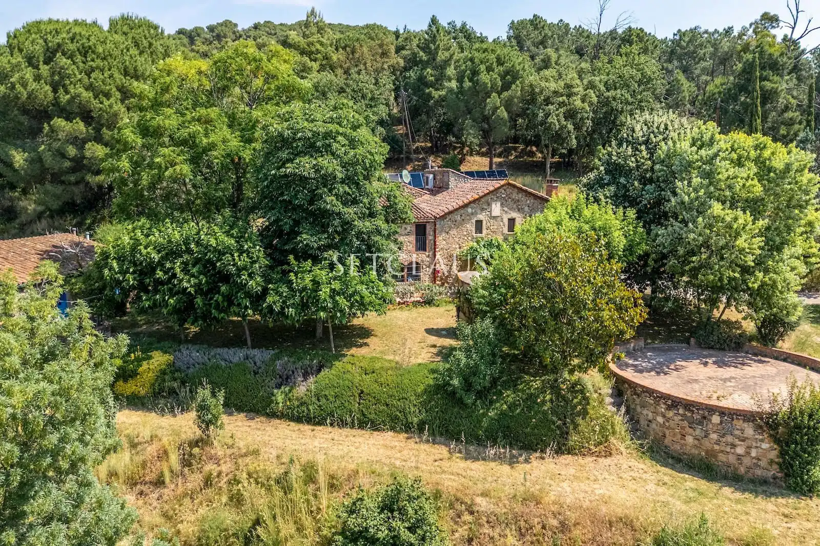 Vista exterior de Finca rústica en venda en Sant Feliu de Buixalleu amb Aire condicionat, Calefacció i Terrassa