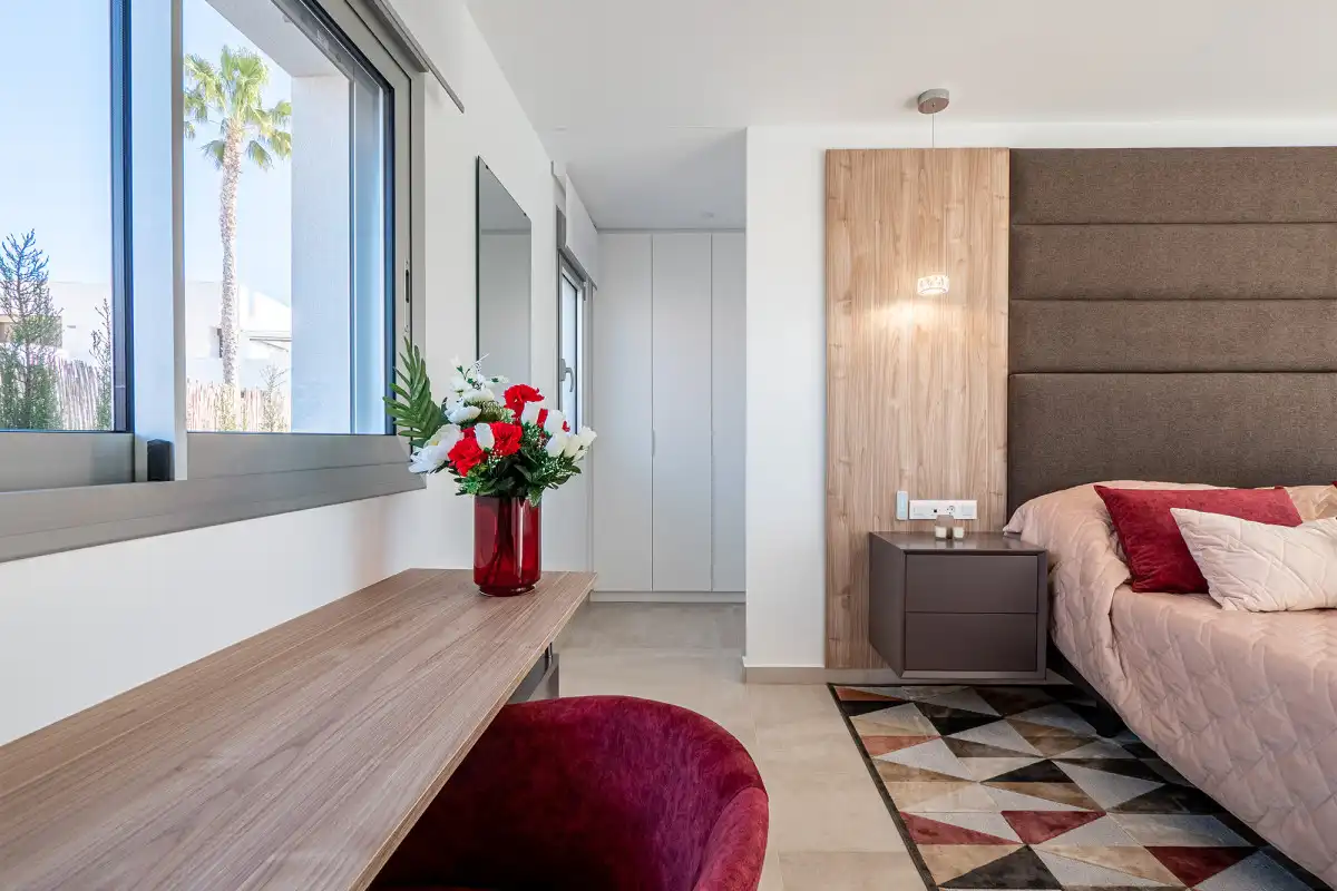 Dormitori de Casa o xalet en venda en Algorfa amb Jardí privat, Terrassa i Piscina