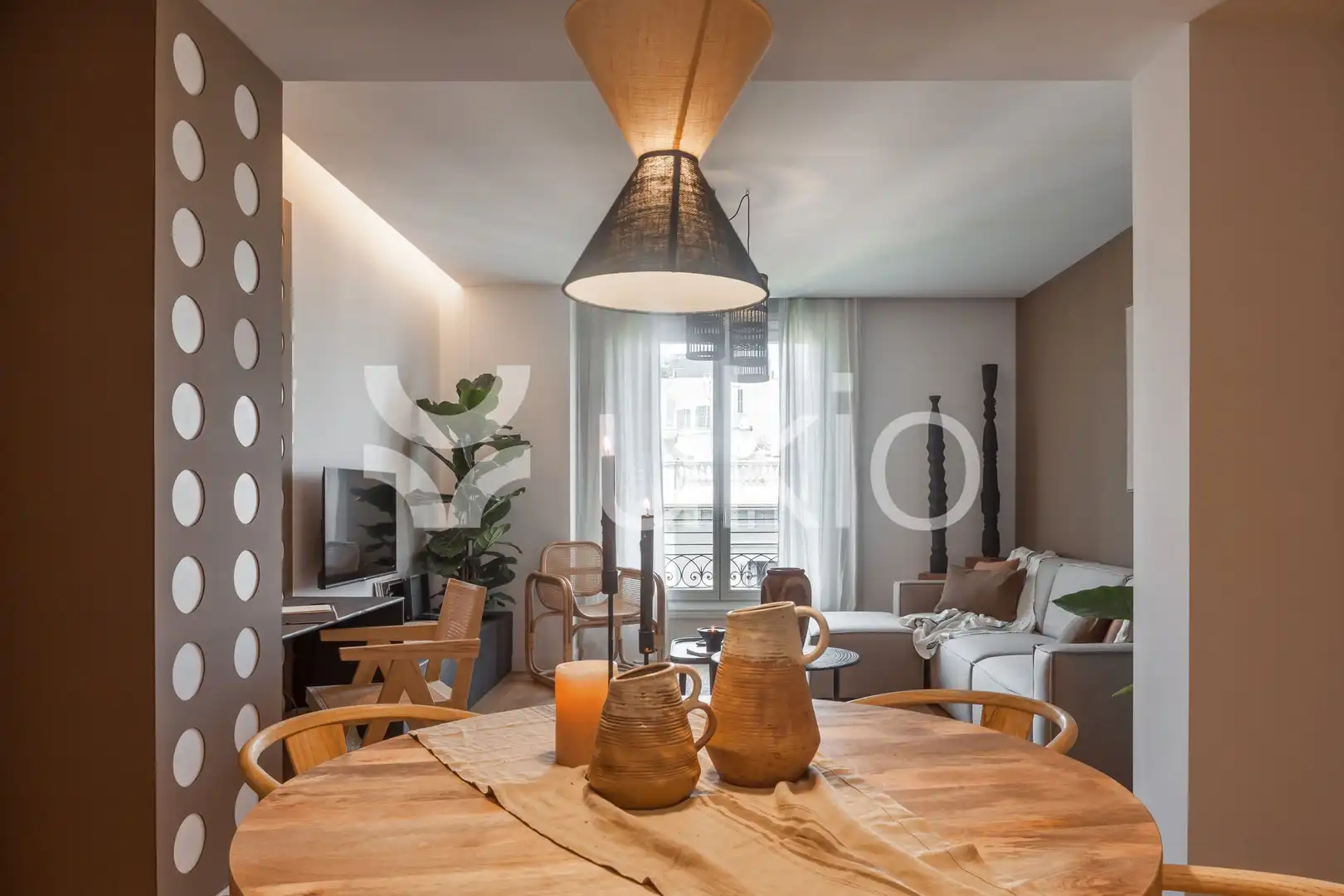 Wohnzimmer von Wohnungen zur Miete in Barcelona mit Klimaanlage, Heizung und Möbliert