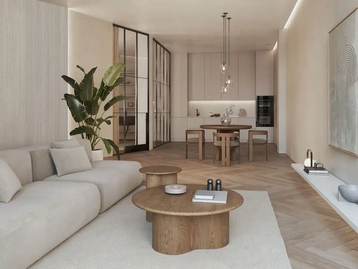 Sala d'estar de Planta baixa en venda en Estepona amb Aire condicionat
