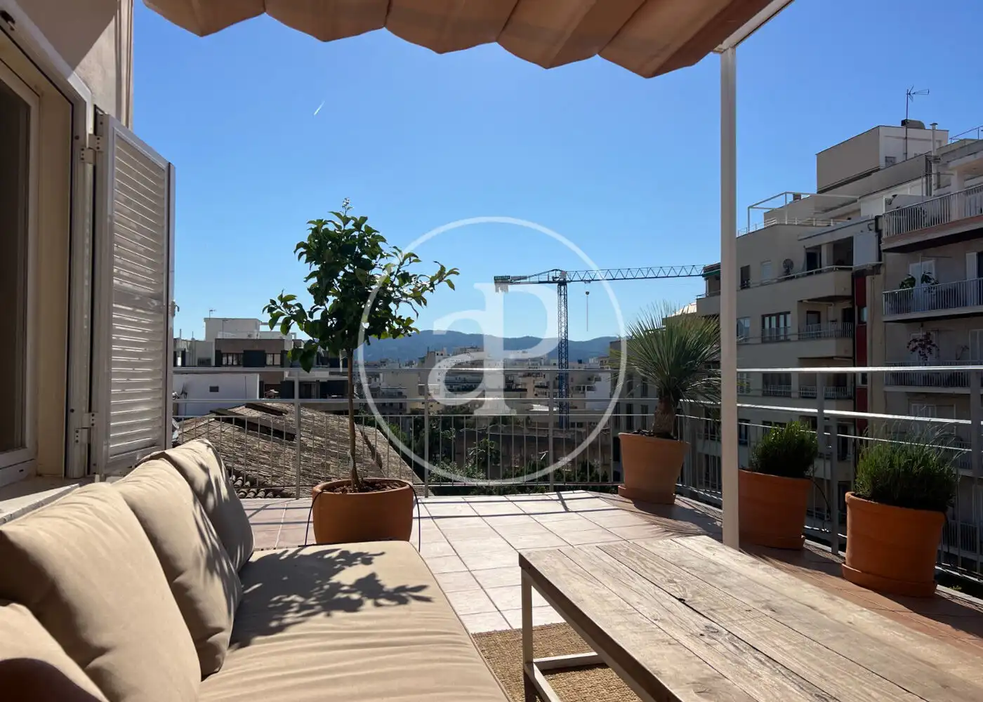 Terrasse von Wohnung zur Miete in  Palma de Mallorca mit Klimaanlage, Heizung und Terrasse