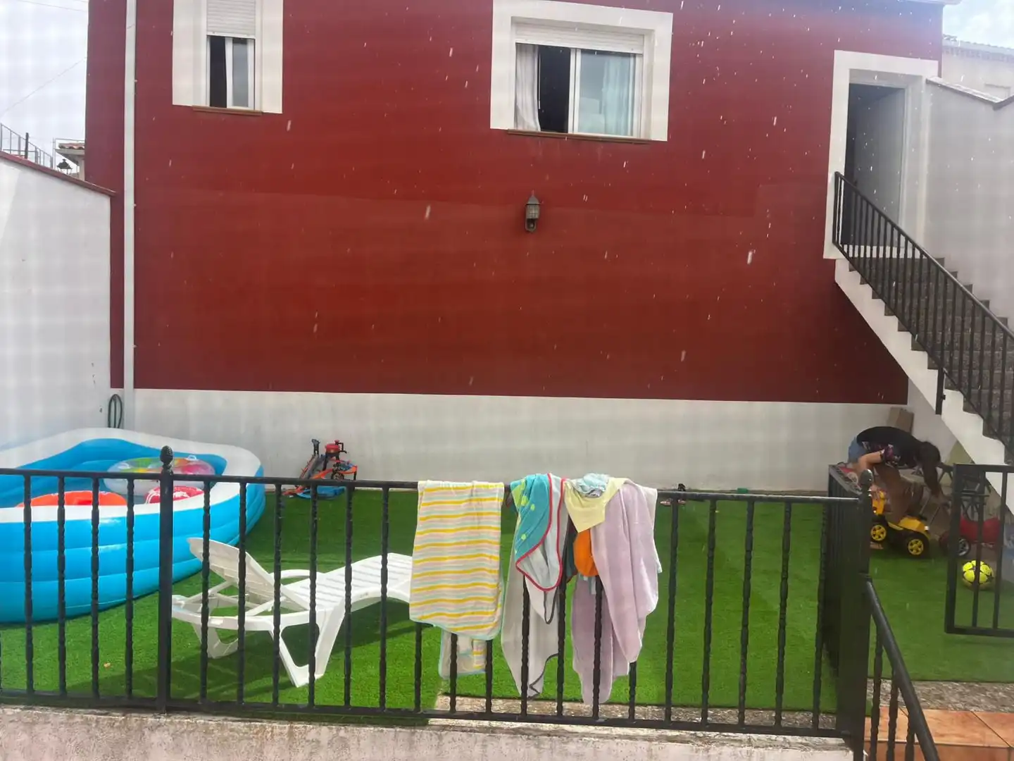 Jardín de Casa o chalet en venta en La Almarcha  con Terraza, Trastero y Amueblado
