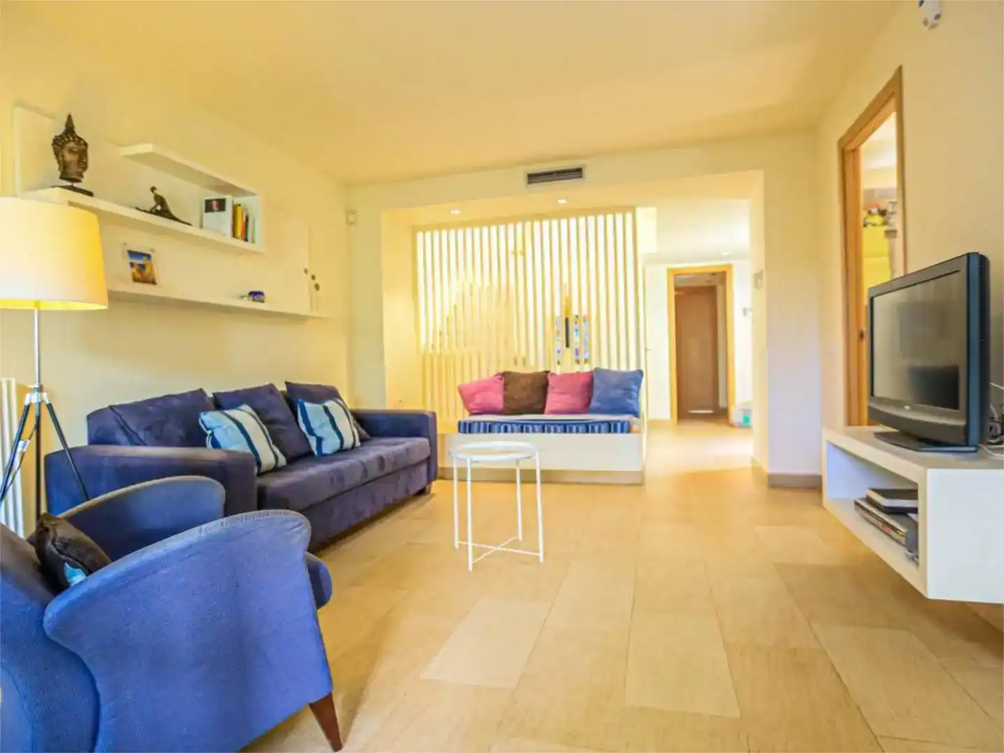 Sala de estar de Casa o chalet de alquiler en Cambrils con Aire acondicionado, Jardín privado y Piscina