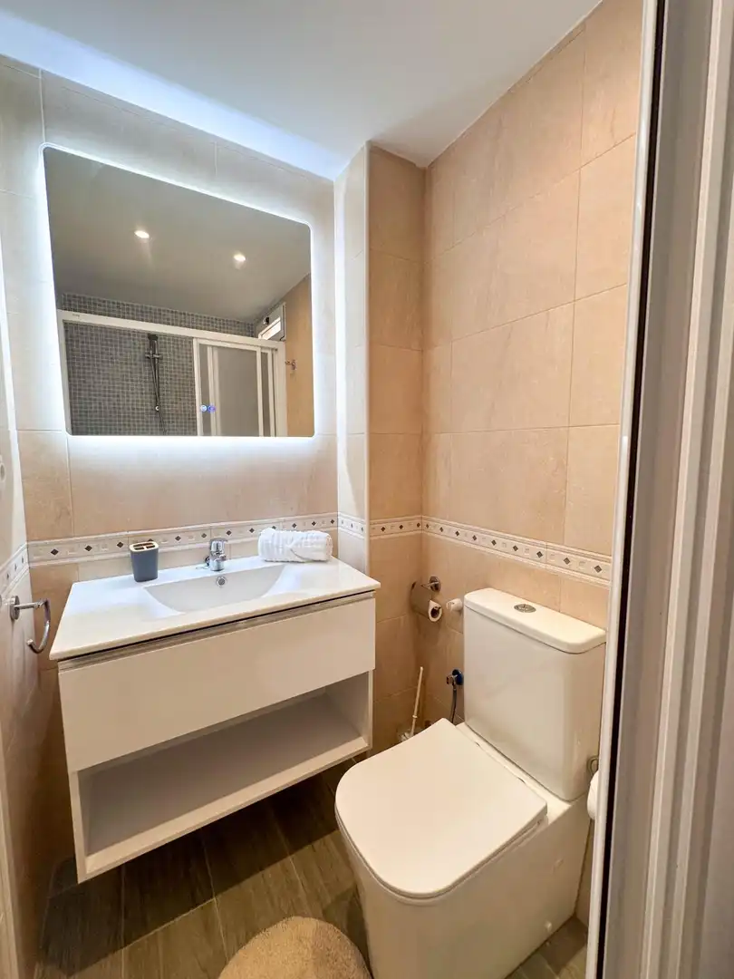 Bathroom of Flat for rent in Torrevieja  with Air Conditioner, Terrace and Furnished