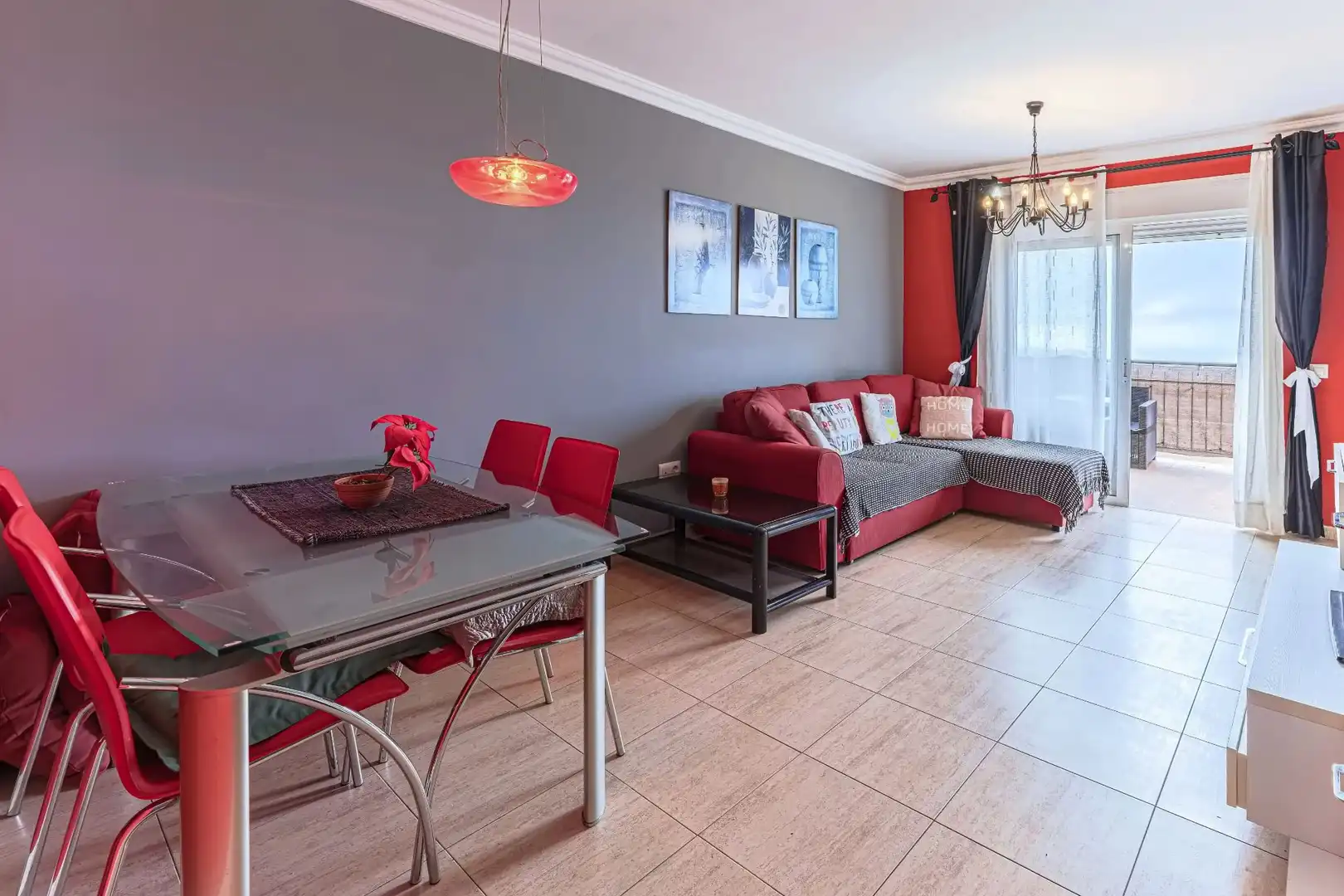 Living room of Flat for sale in Adeje  with Terrace, Storage room and Furnished