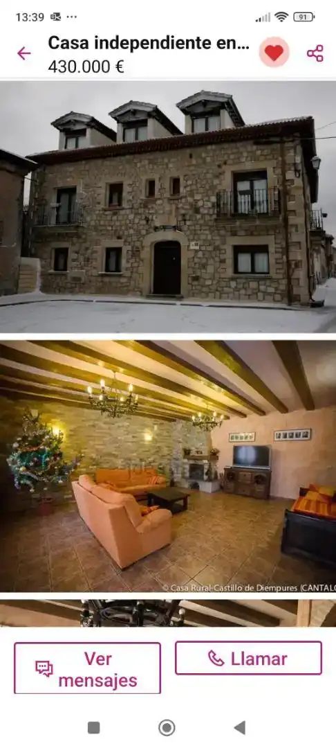 Vista exterior de Casa o chalet en venta en Cantalojas con Parquet, Amueblado y Horno