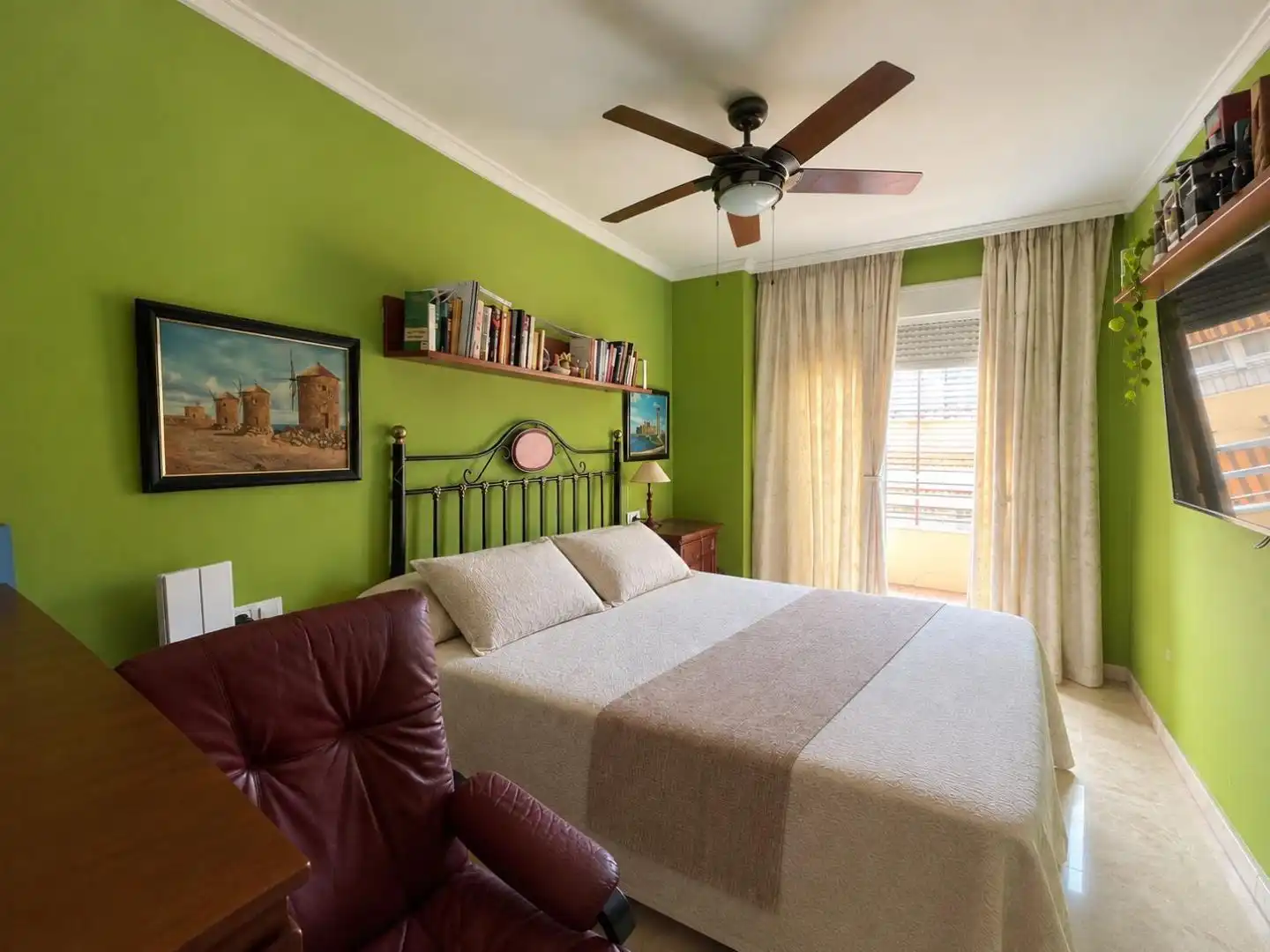 Schlafzimmer von Wohnung zum Verkauf in Marbella mit Klimaanlage, Terrasse und Balkon