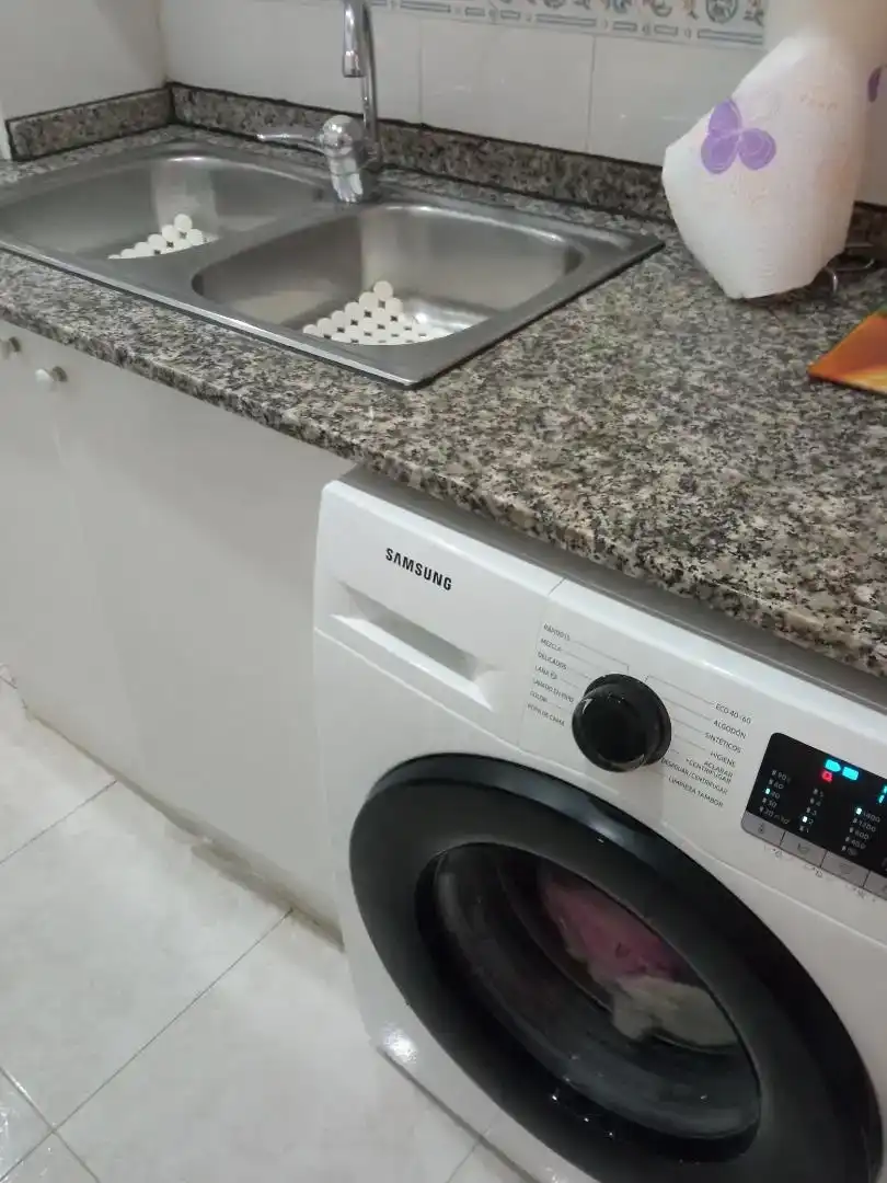 Kitchen of Flat for sale in Cabrera de Mar  with Swimming Pool and Furnished