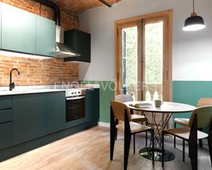 Kitchen of Apartment to rent in  Barcelona Capital  with Air Conditioner, Heating and Furnished