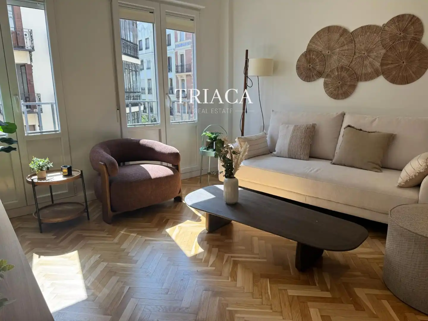Sala d'estar de Pis de lloguer en Madrid amb Aire condicionat, Calefacció i Terrassa