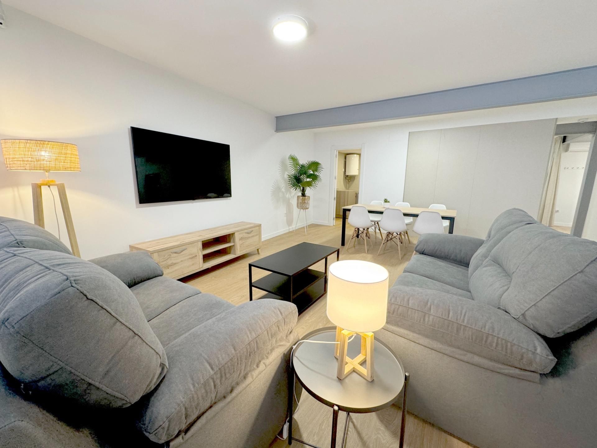 Sala de estar de Apartamento en venta en  Almería Capital con Aire acondicionado, Calefacción y Alarma