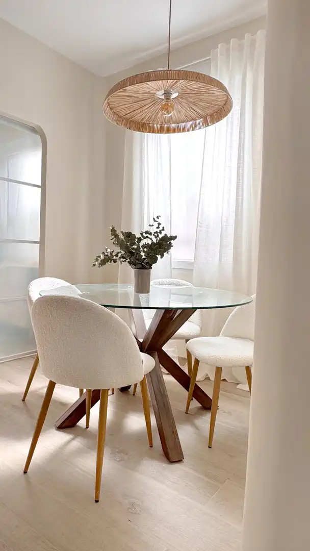 Dining room of Flat for rent in Madrid  with Air Conditioner, Heating and Furnished