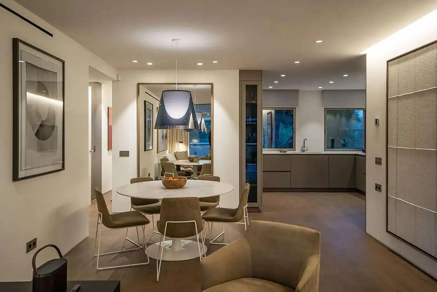 Menjador de Apartament en venda en Calvià amb Aire condicionat, Calefacció i Jardí privat