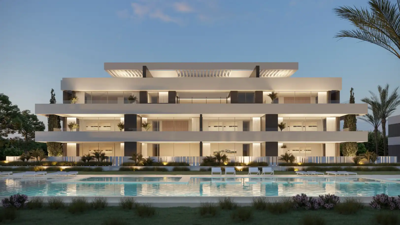 Vista exterior de Àtic en venda en La Nucia amb Aire condicionat, Calefacció i Jardí privat