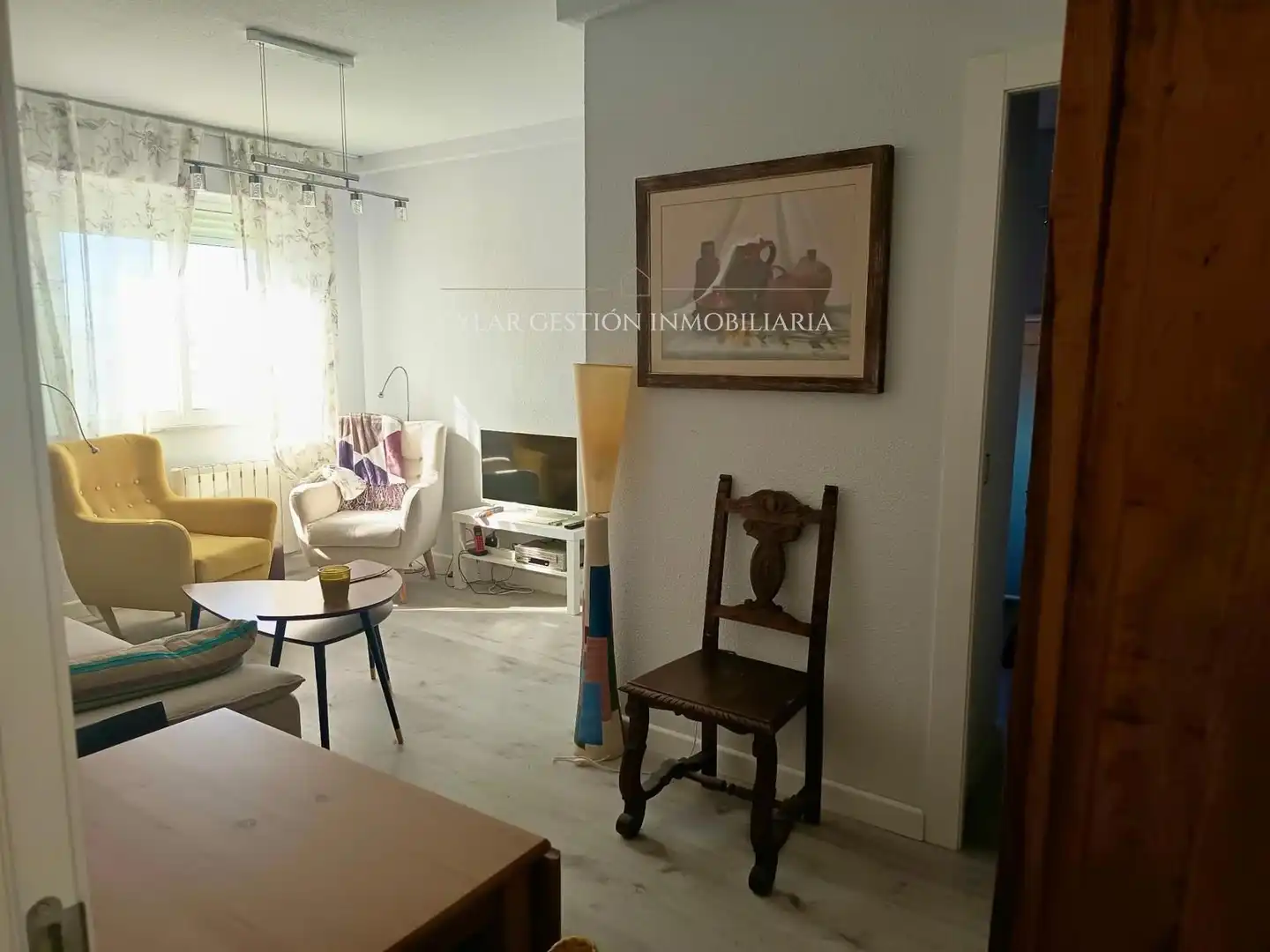 Wohnzimmer von Wohnung zum Verkauf in Terradillos mit Heizung, Parkett und Terrasse