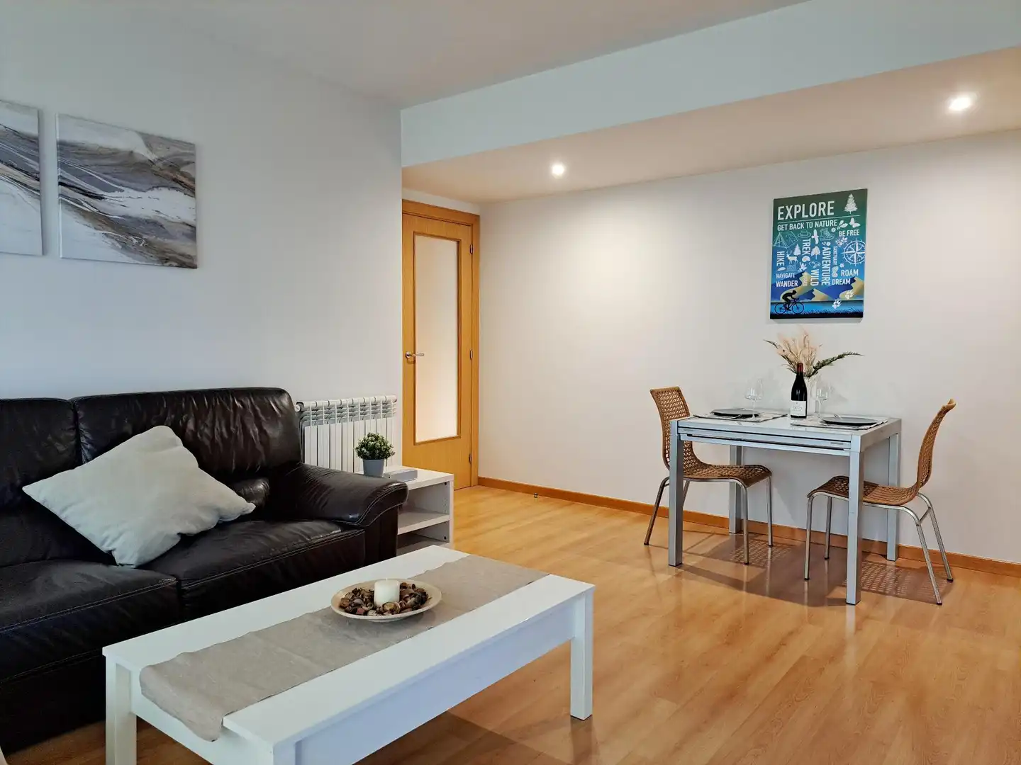 Wohnzimmer von Wohnungen zur Miete in Girona mit Klimaanlage, Heizung und Abstellraum