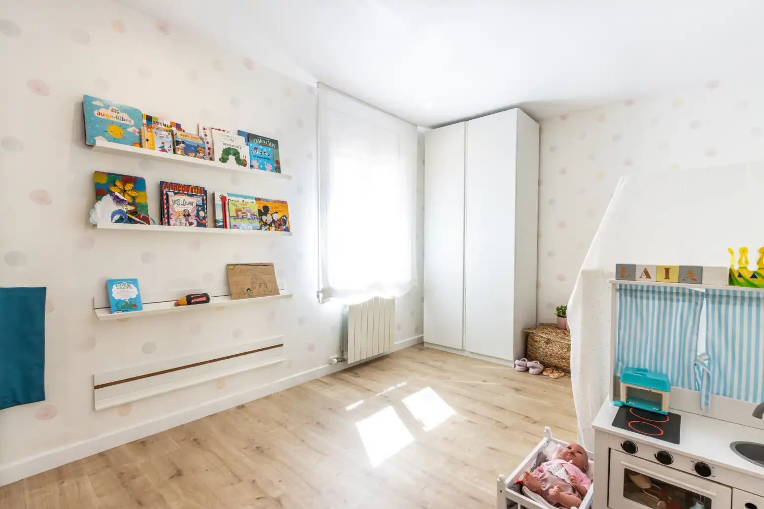 Schlafzimmer von Wohnung zum Verkauf in Terrassa mit Klimaanlage, Heizung und Parkett