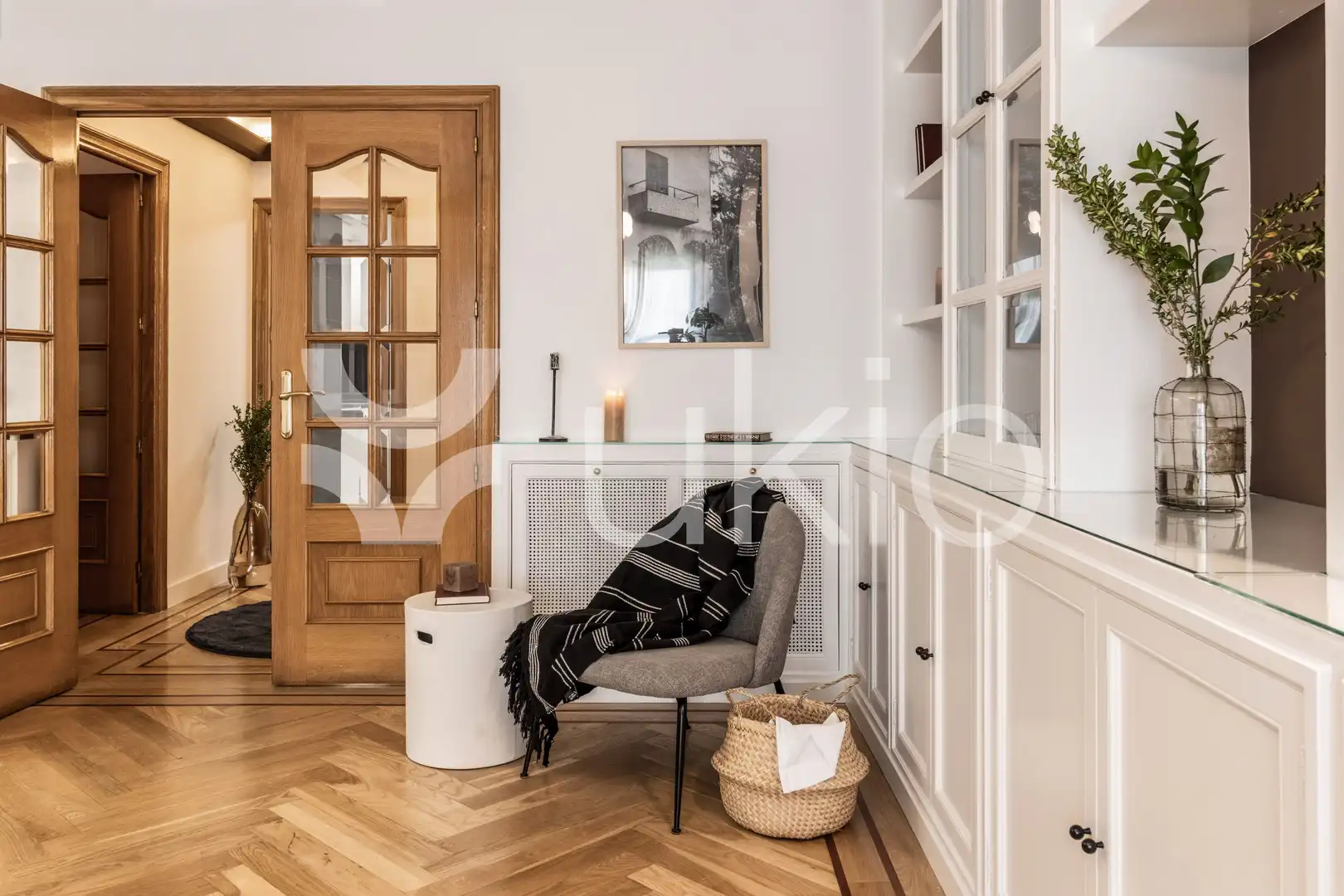 Sala de estar de Apartamento de alquiler en Madrid con Aire acondicionado, Calefacción y Amueblado