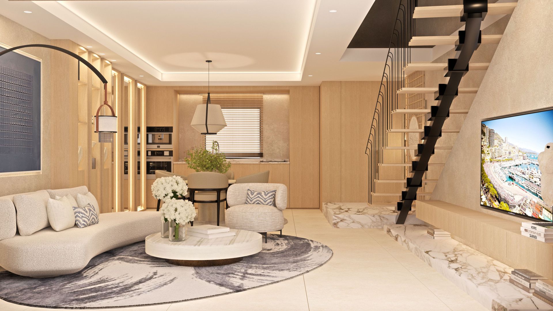 Sala d'estar de Casa o xalet en venda en Marbella amb Aire condicionat, Jardí privat i Terrassa