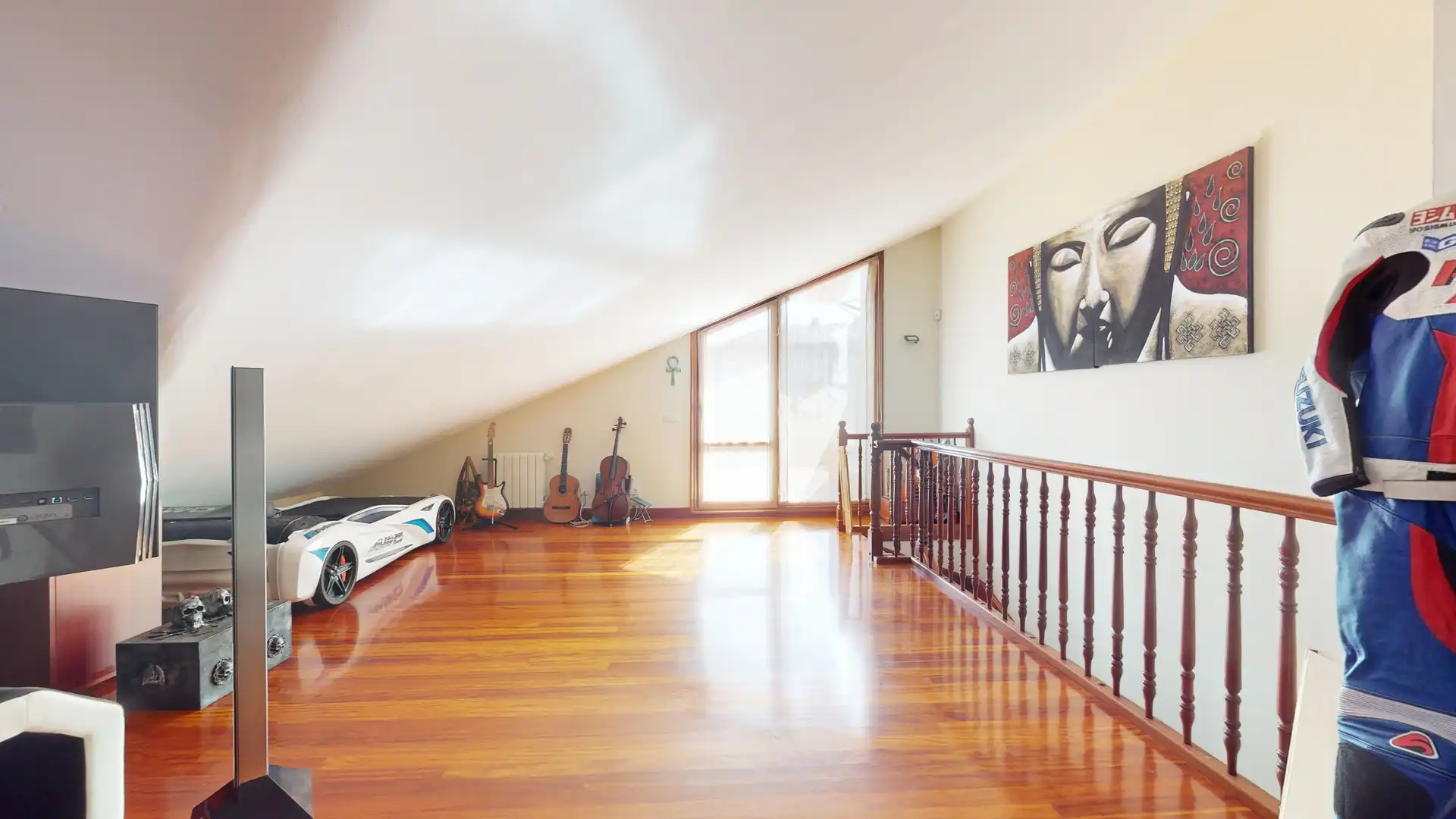 Sala d'estar de Casa adosada en venda en Barrika amb Terrassa i Traster