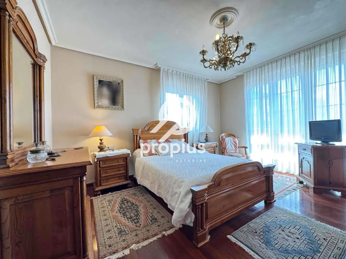Bedroom of Houses for sale in Avilés  with Heating, Private garden and Parquet flooring