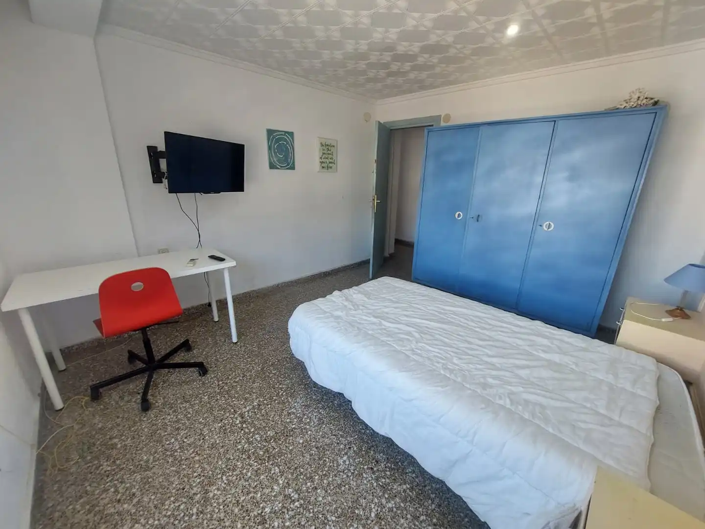 Bedroom of Flat for sale in Valencia  with Air Conditioner, Terrace and Furnished