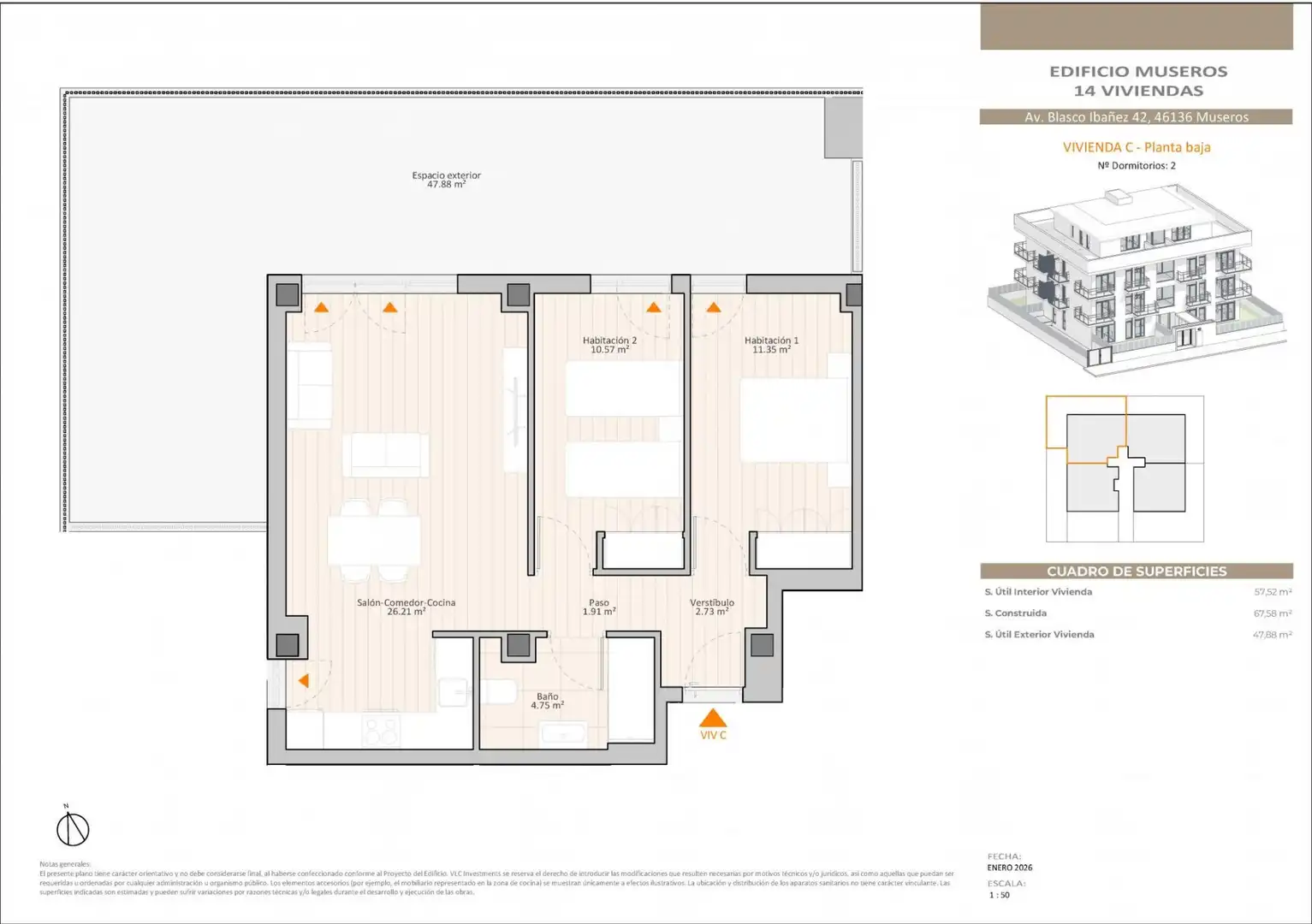 Erdgeschosswohnung mit Aufzug zum Verkauf in Museros, imagen 9