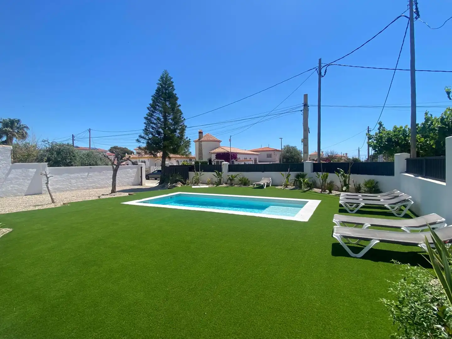 Piscina de Casa o xalet de lloguer en Mont-roig del Camp amb Aire condicionat, Calefacció i Jardí privat