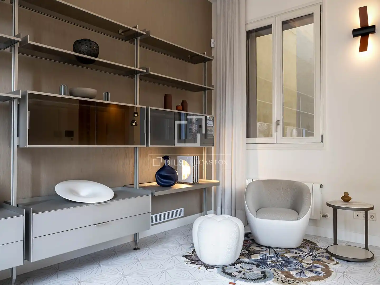 Sala d'estar de Pis en venda en Barcelona amb Aire condicionat, Calefacció i Parquet
