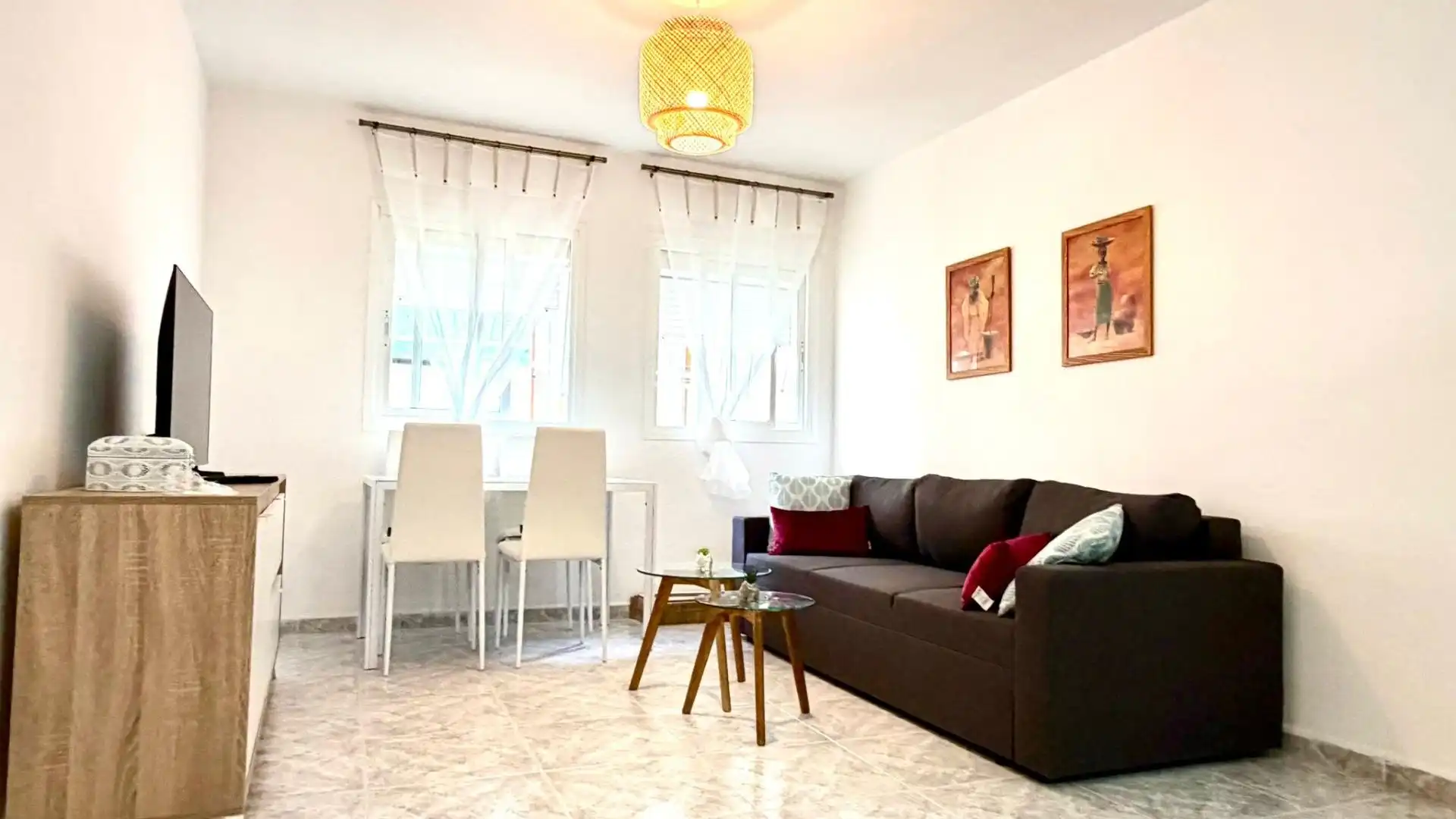 Living room of Flat for rent in Rincón de la Victoria  with Terrace, Furnished and Balcony