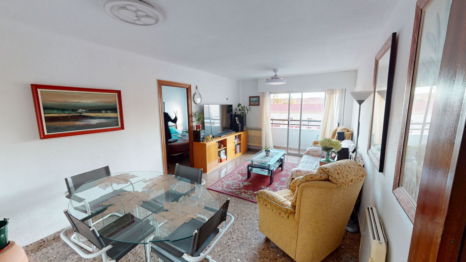 Living room of Flat for sale in Alicante / Alacant  with Air Conditioner and Balcony