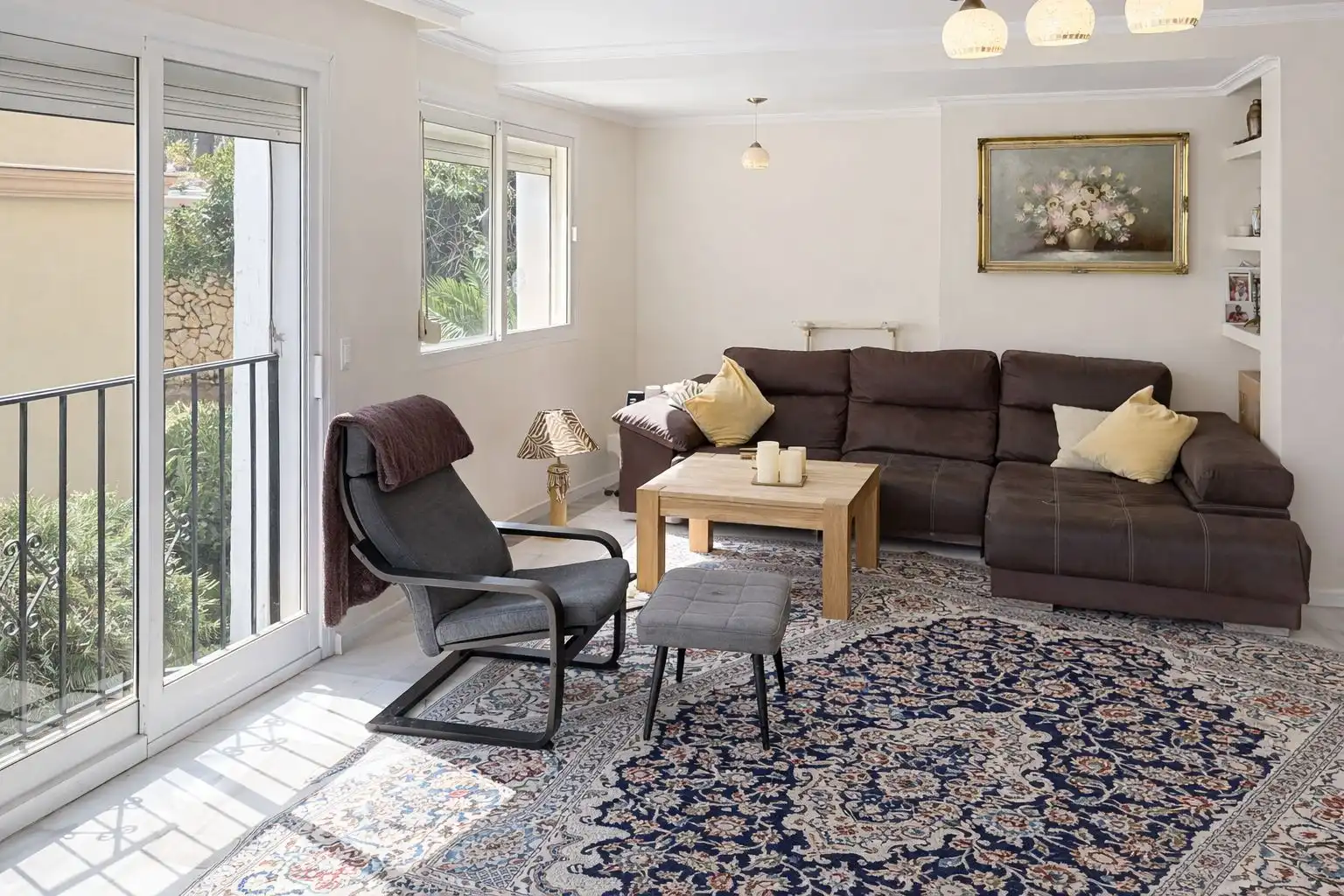 Living room of Apartments for sale in Mijas  with Private garden, Alarm and Community pool