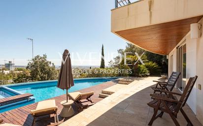 Exterior view of House or chalet for sale in Esplugues de Llobregat  with Air Conditioner, Heating and Private garden