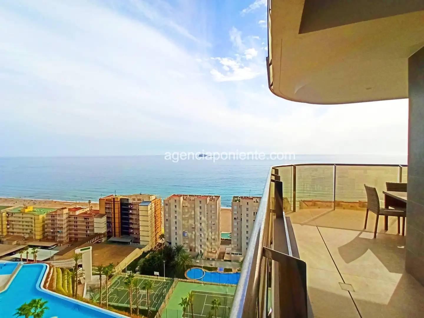 Bedroom of Flat for rent in Benidorm  with Air Conditioner, Terrace and Furnished