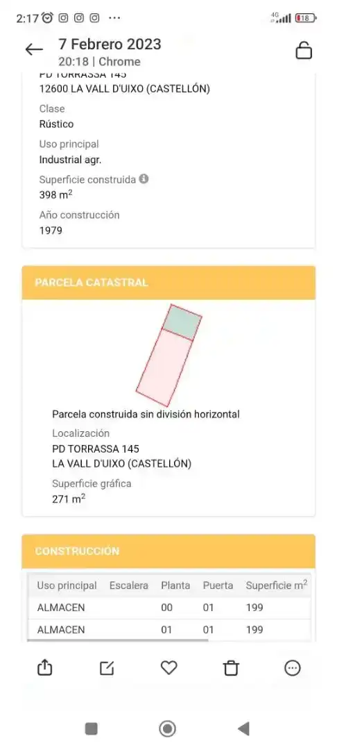 Finca rústica en venda en La Vall d'Uixó