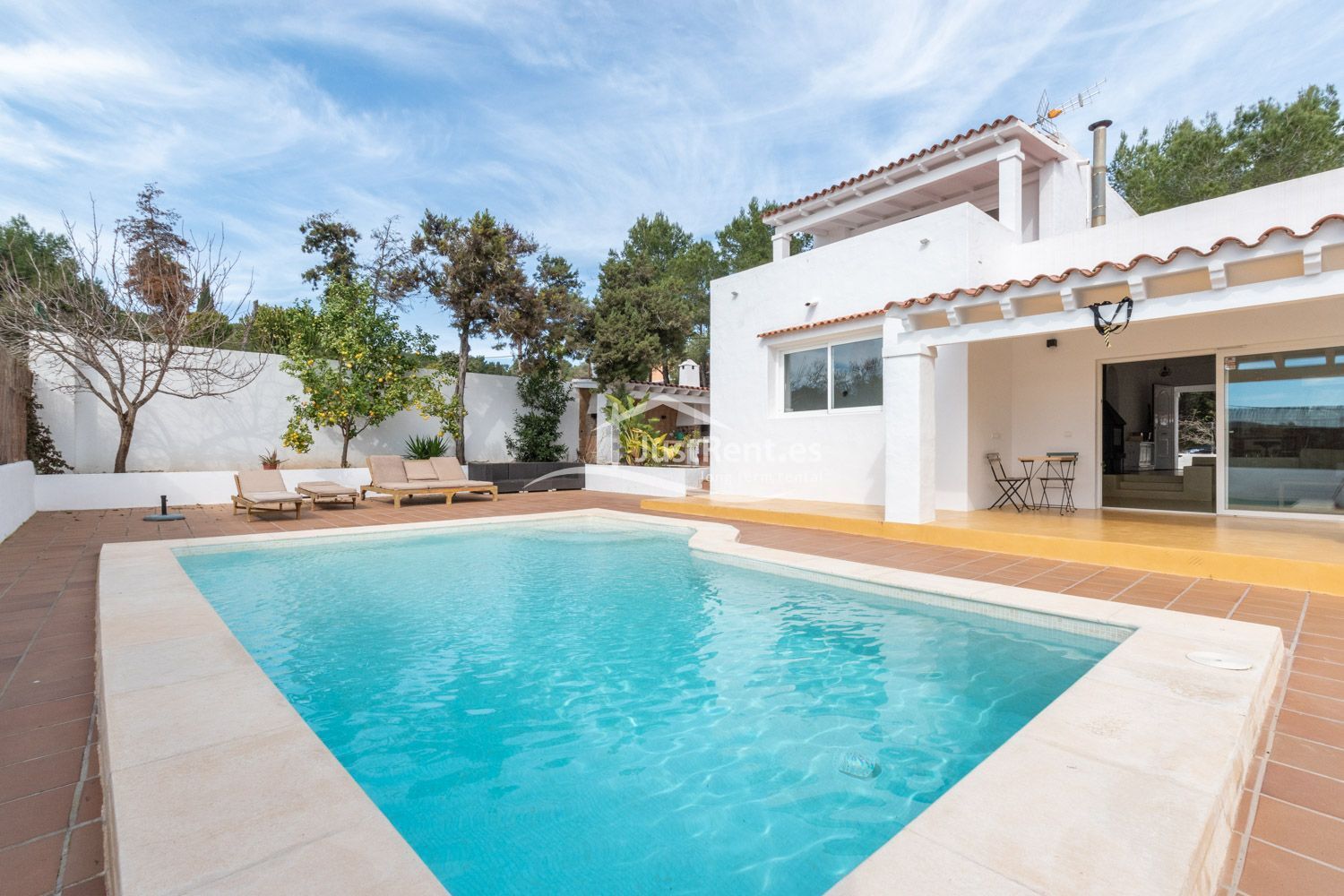 Exterior view of House or chalet to rent in Sant Antoni de Portmany  with Air Conditioner, Terrace and Storage room