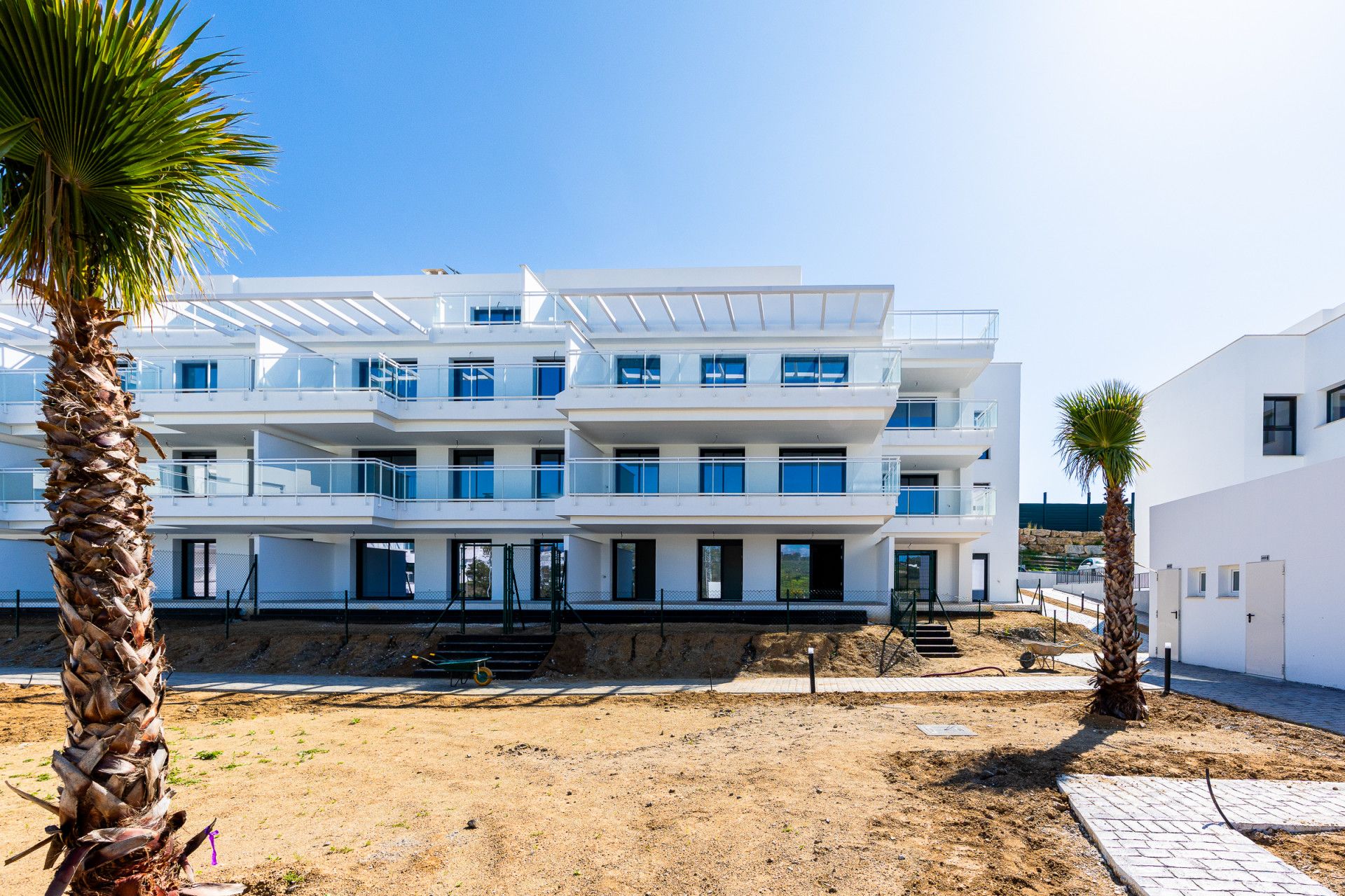 Exterior view of Planta baja for sale in Mijas  with Air Conditioner, Private garden and Terrace