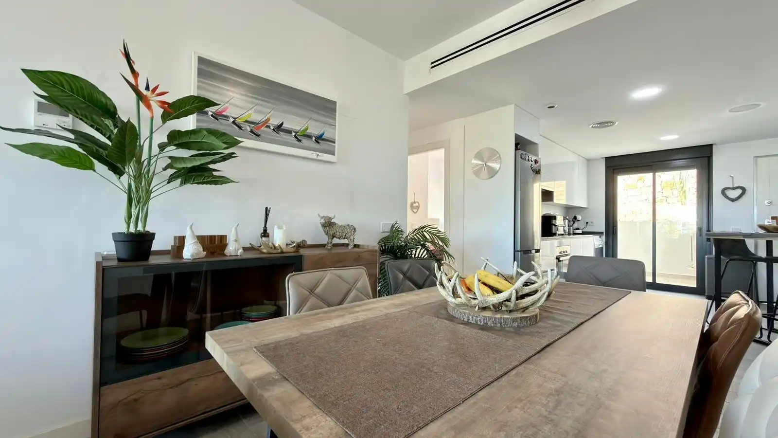 Esszimmer von Maisonette zum Verkauf in Finestrat mit Klimaanlage, Heizung und Privatgarten