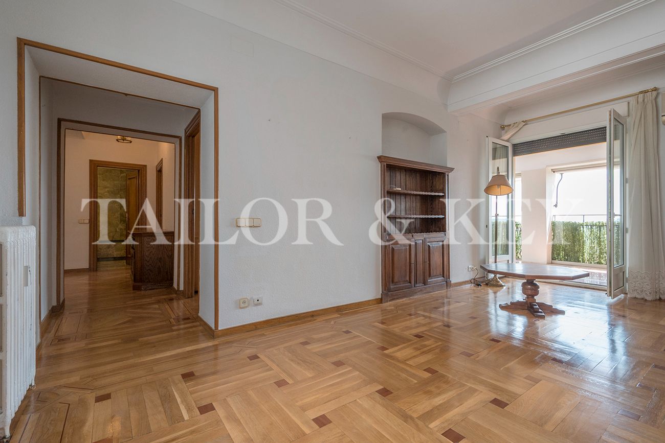 Sala d'estar de Pis de lloguer en  Madrid Capital amb Aire condicionat, Calefacció i Terrassa